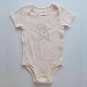 Disney Pink Bodysuit with Minnie Mouse "You Are So Loved" Design Size 6-12 Month